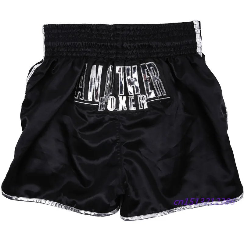 Мужские боксерские штаны с принтом шорты MMA короткие для сражения в тренажерном