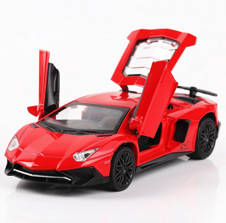 1:32 Масштаб сплава Модель автомобиля Aventador LP750 литье под давлением модельные автомобили звук автомобиля свет тяните назад автомобиль игрушка Миниатюрные модели автомобилей игрушки