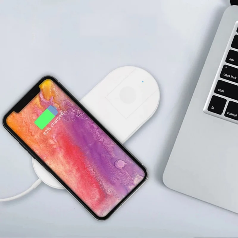 Universal Wireless Charger Combo 7.5W and 2W For iPhone For Apple Watch For iwatch For Smartphones USB Charger Pad Universal Wireless Charger Combo 7.5W and 2W For iPhone For Apple Watch For iwatch For Smartphones USB Charger Pad