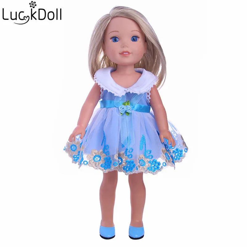 Luckdoll Модная кукла принцесса одежда подходит для 14,5 дюймов Wellie Wishers куклы аксессуары, игрушки для девочек, поколение, подарок на день рождения