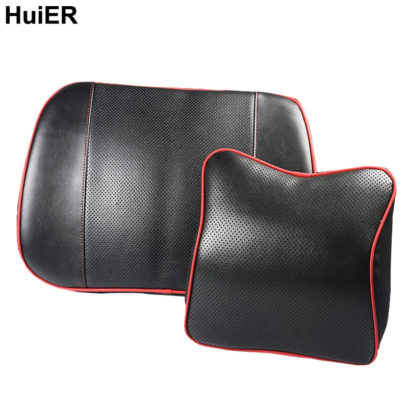 Автомобильная поясничная опора для спины HuiER подголовник из натуральной