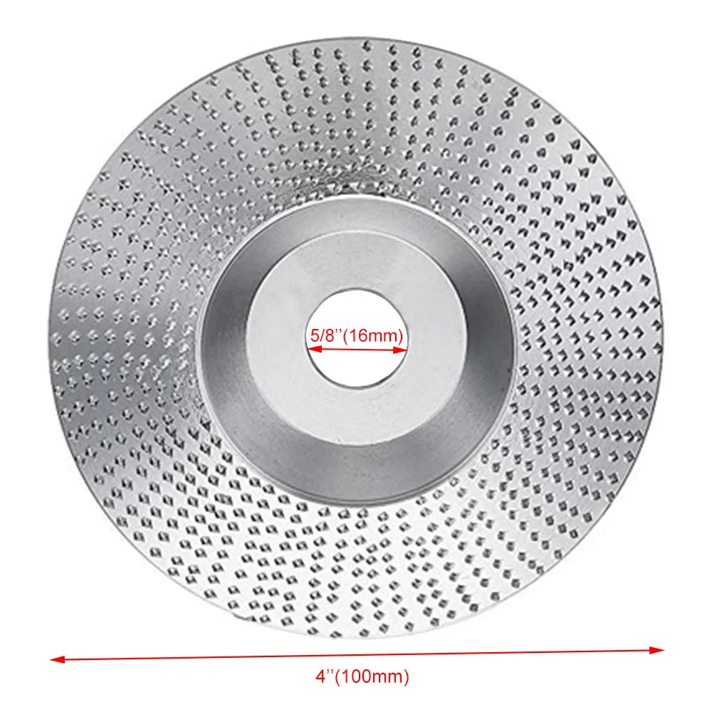 

4 Inch Extreme Shaping Disc Tungsten Carbide Wood Sanding Carving Disc for Angle Grinder High Quality