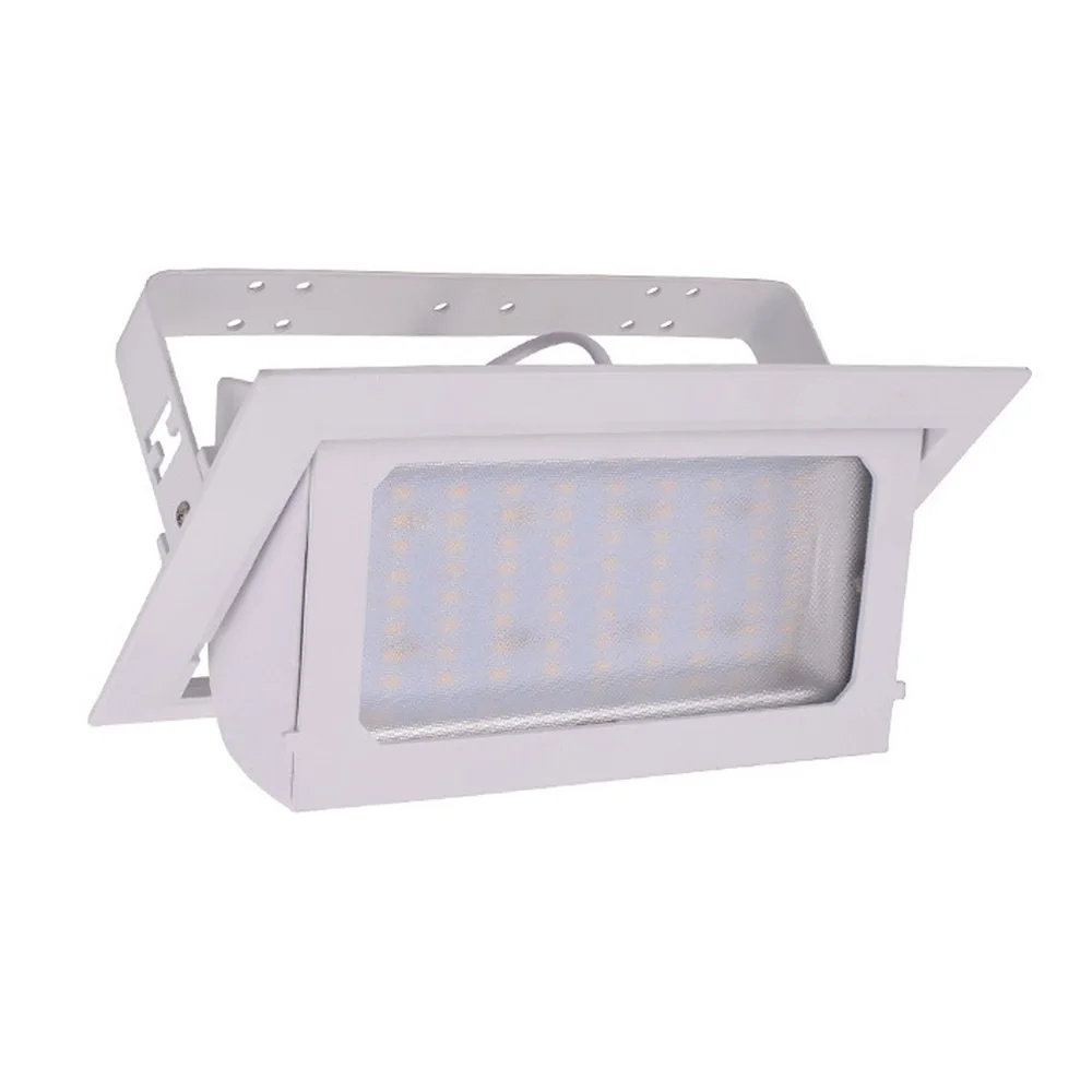Luz de Inundação 2 Pçs e lote 40 w Praça Retangular Levou Downlight Alta Potência Levou Downlight Loja Interior Levou Girar Ângulo Ac110 240v 7 levou downlight Alta potência Levou downlight loja