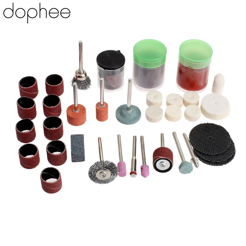 dophee High Quality 105 Piece Bit Set Suit Mini Drill Rotary Polishing Grinder & Fit Drill Dremel DIY Tools Polishing Tool