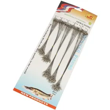 100 шт. Нержавеющая сталь следы следов лучшая приманка проводник 16/18/22/24/28 см 88 B2Cshop