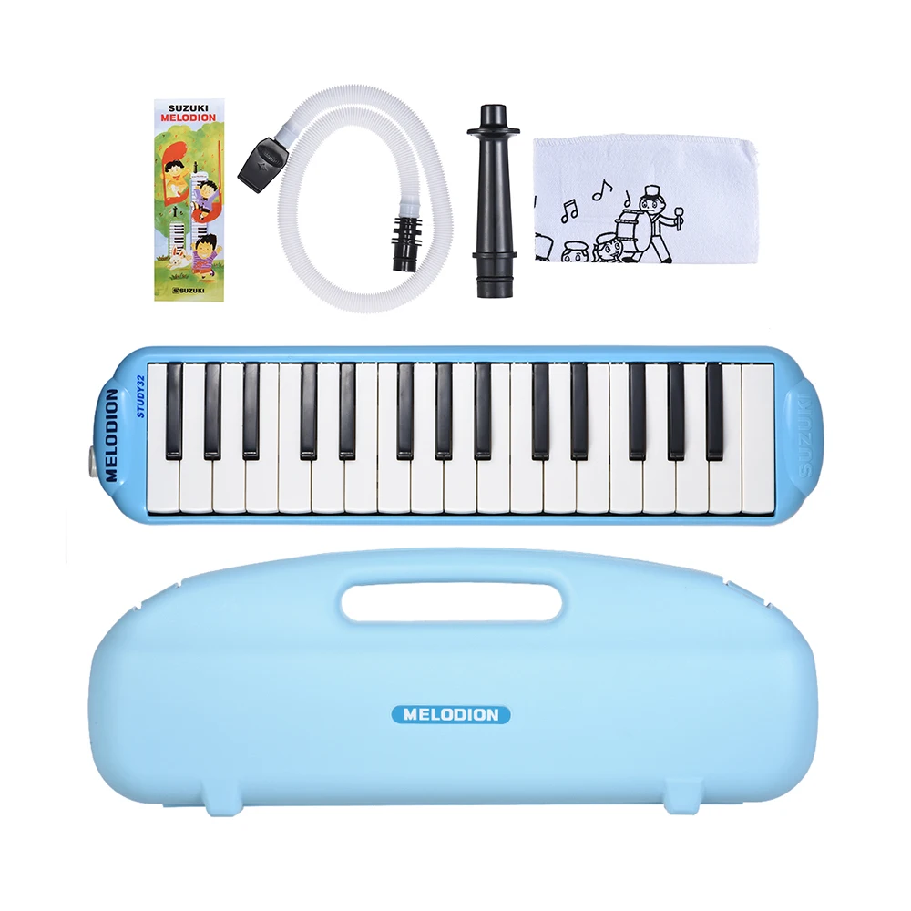 1 * Melodica 1 * Short Mouthpiece 1 * Long Mouthpiece 1 * Carrying Case 1 * Cleaning Cloth 1 * User Manual(English & Chinese)