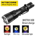 NITECORE MH27UV uv licht wiederaufladbare lange palette outdoor lithium batterie taschenlampe-in LED-Taschenlampen aus Licht & Beleuchtung bei