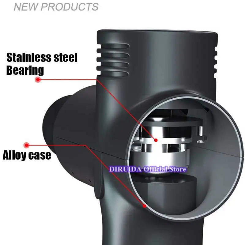 Пистолет для массажа мышц, массажер для глубоких тканей, терапевтический пистолет для упражнений, облегчение боли в мышцах, коррекция фигуры, замена для гиперво