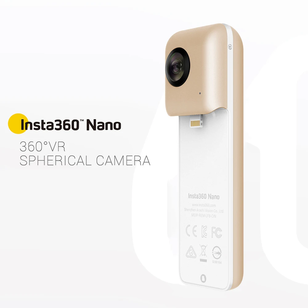 Insta360 Nano/Air Mini 3K HD 360 камера 360 панорамная видеокамера двойной 210D широкоугольный объектив рыбий глаз для смартфона