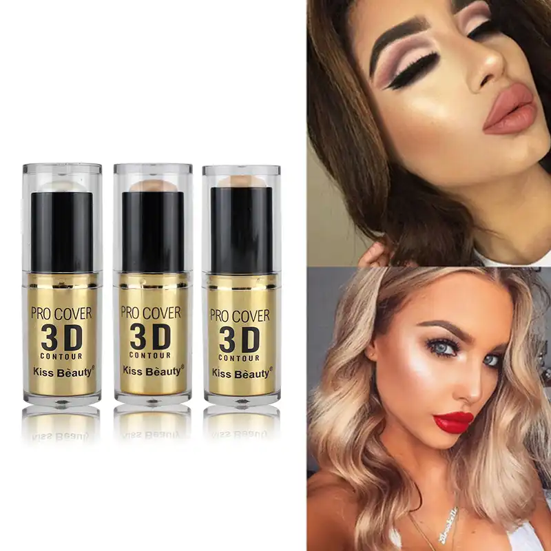 foundation and highlighter