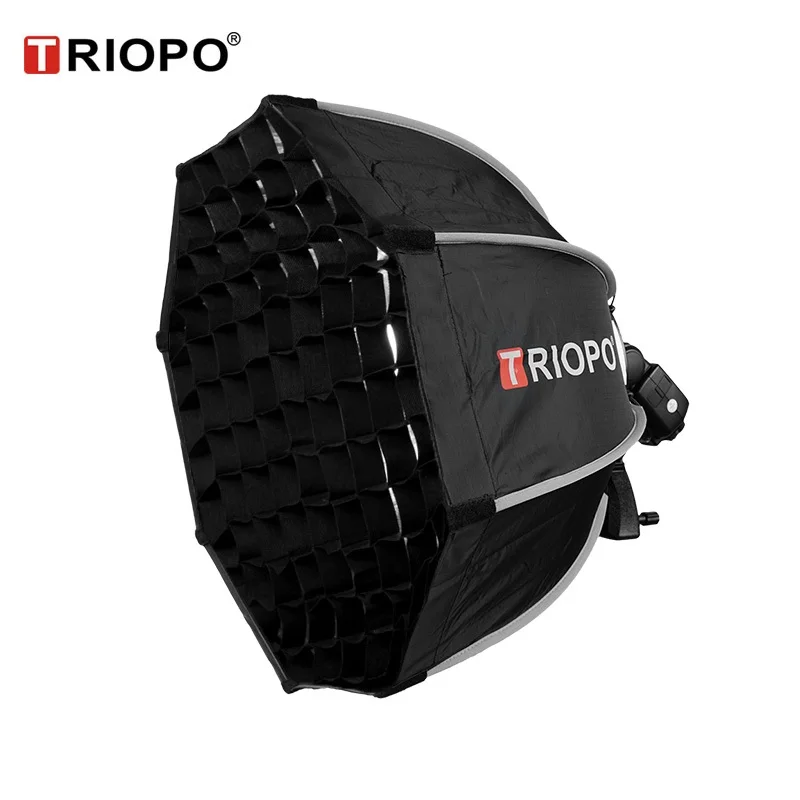 Восьмиугольный зонт софтбокс TRIOPO 55 см с сотовой сеткой для вспышки Godox speedlite