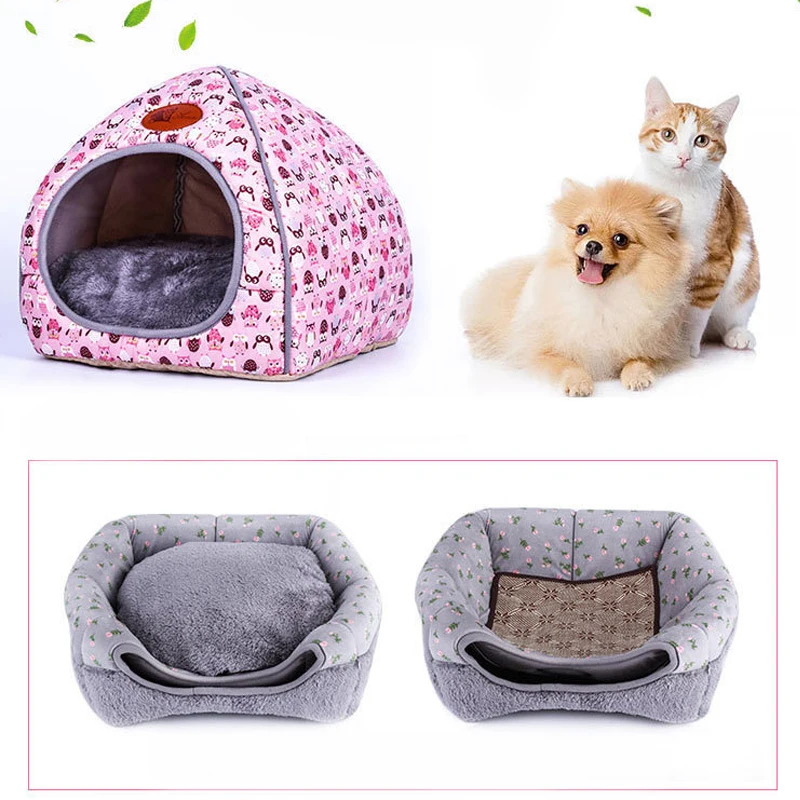 

HEYPET Cat Bed Pet House Cat Mat Dog Bed For Small Dogs Cats Nest Winter Warm Sleeping Bed Puppy Mat Cats Supplies