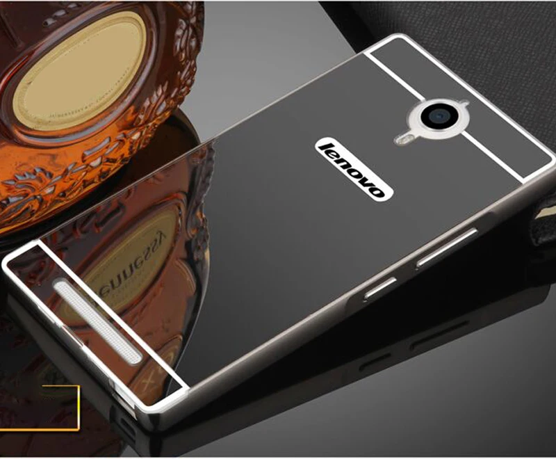 Горячая продажа для Lenovo K80 K80M зеркальная задняя крышка и алюминиевая рамка чехол