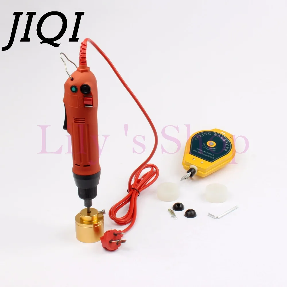

JIQI Electric bottles capping machine handheld automatic packaging capper Caps screwing sealing lid tightener 110V 220V 1-30MM