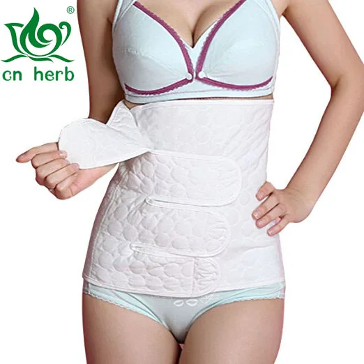 

100% Cotton CN Herb Women Postnatal Recovery Abdominal Binder Waist Trainer Slimming Belt free shipping