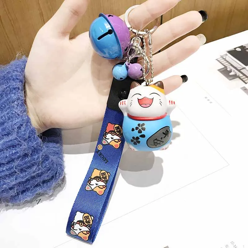 Брелок для ключей Lucky Cat Doll мультяшный браслет с лентами и буквами женский брелок