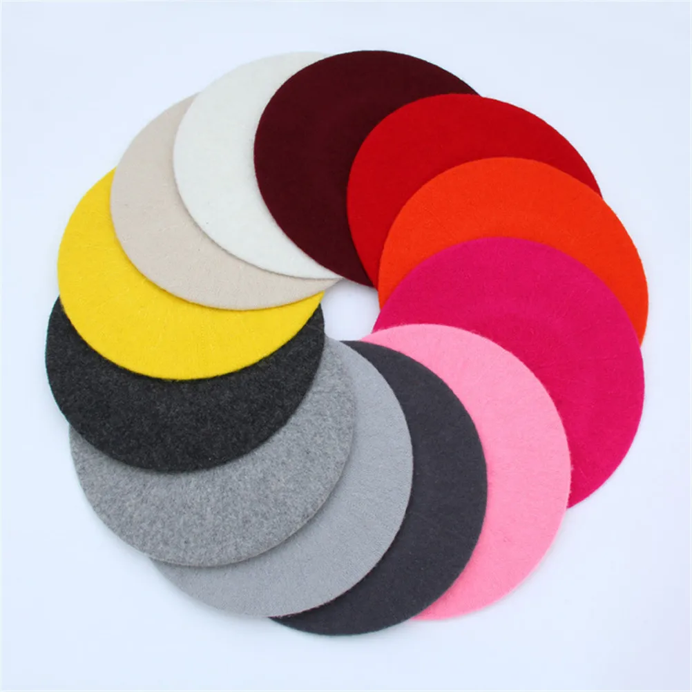 

10 Color Women Wool Solid Color Beret Female Winter All Matched Warm Walking Hat