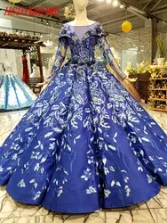 HSDYQHOME удивительные 3D Цветы вечерние платья 2018 Роскошные Пром бальные платья вечерние платье