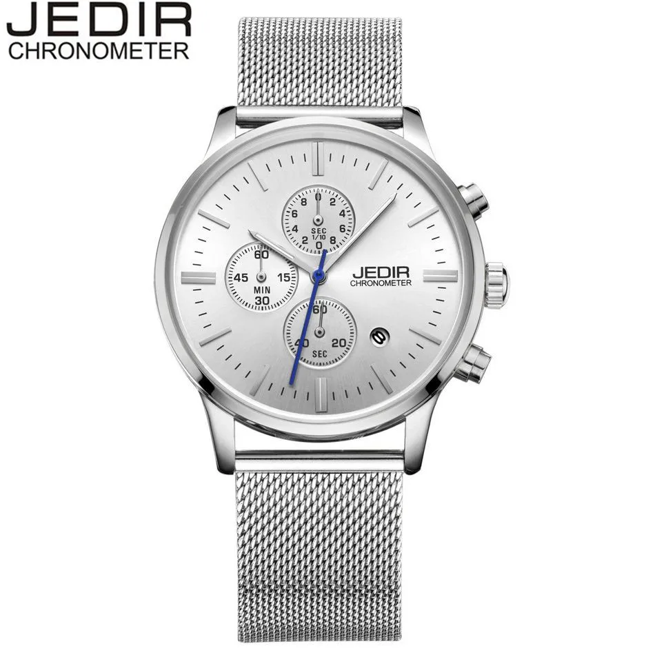 2017 JEDIR Classic Men's Watches Day Stop Watch Male Quartz watch Wrist
