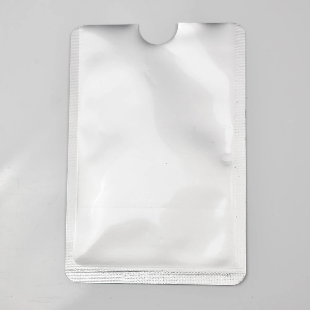 5pcs/lot Anti Rfid Wallet Blocking Reader Lock Bank Card Holder Id Bank Card Case Protection Metal Credit Card Holder Aluminium