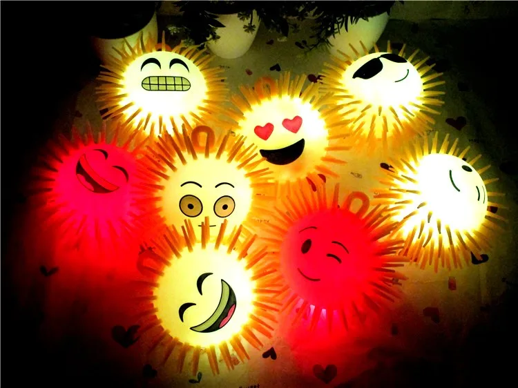 Детские светящиеся игрушки небольшой выражение пакет мяч флэш Maomao из