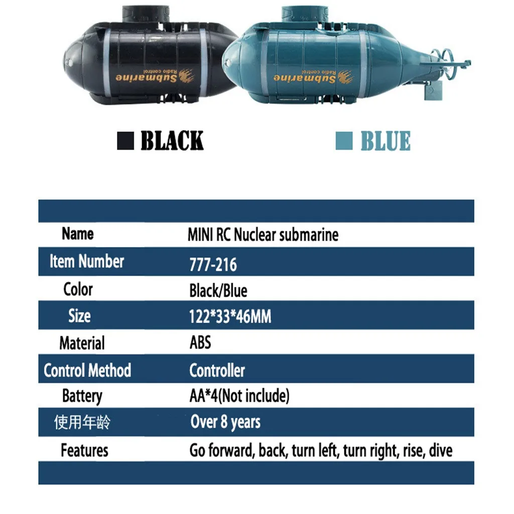 Мини радиоуправляемая лодка радиоуправляемая Атомная подводная лодка высокоскоростная радиоуправляемая светодиодная гоночная лодка электрические игрушки для детей подарок