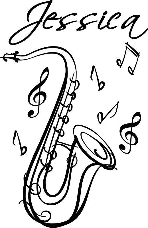 (Leave personal name in order)SAXOPHONE Name Music Instrument Say Quote