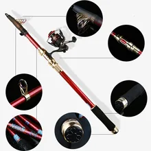 2.1-3.6 м рыбалка фидерное удилище Специальные Продажи Море Телескопический Приманка Удочка Spinning Рыба Рука Рыболовные Снасти Приманки Кастинг Рок Рок спиннинг Полюс рыбалка