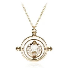 Pequeño tamaño tiempo Turner collar de potter reloj de arena Vintage colgante Hermione Granger para mujer chica al por mayor