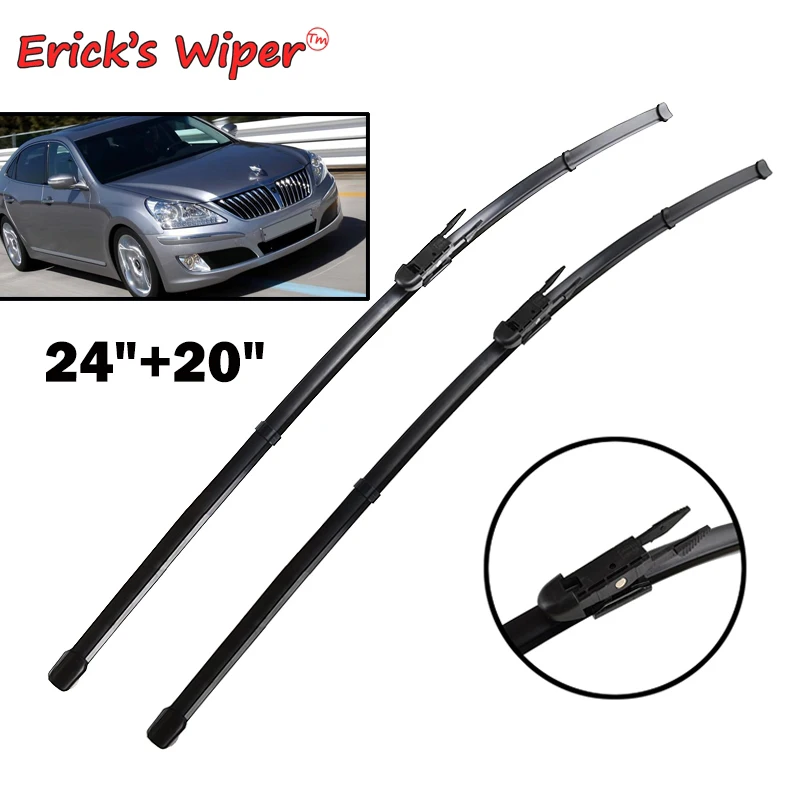

Erick's Wiper Front Wiper Blades For Hyundai Equus 2009-2012 Windshield Windscreen Front Window 24"+20"