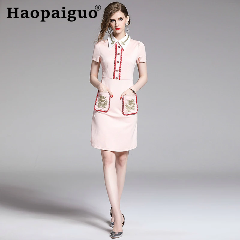 

Embroidery Bee Light Luxury Elegant Dress Women Corset Slim Gold Line Casual Dress Women Summer Dress 2019 S-2XL Plus Size
