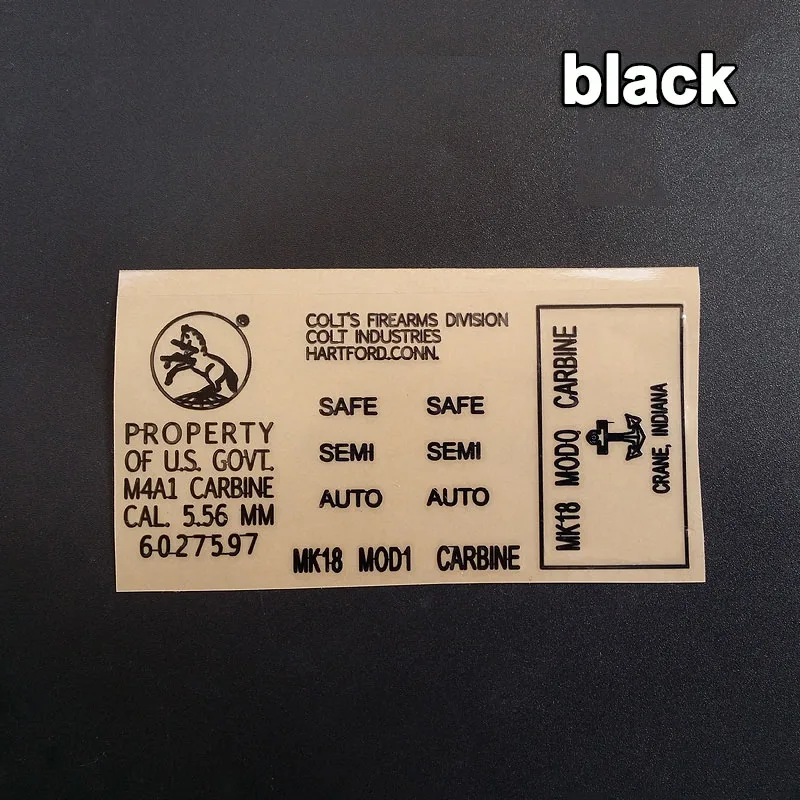 Yeni Jel topu mermi silahları 2 ADET jinming M4A1/ haowei MK18 elektrikli su tabancası nerfir silahları DIY metal çıkartmalar aksesuarları