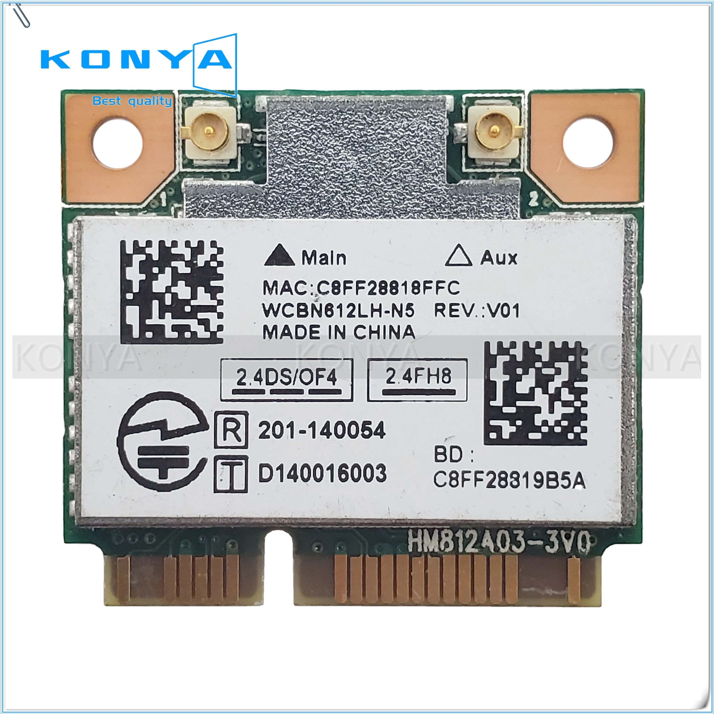 RTL8812AE Bluetooth 4,0 433M 2,4G/5G двухдиапазонный AC MINI PCI-E беспроводная сеть Wifi карта