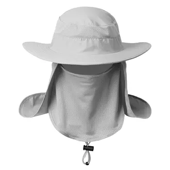 

Fishing Clothings Wide Brim Cap Breathable Face Neck Flap Fishing Hat Anti-mosquito Fisherman Sports Cap Carp Fishing Tackle