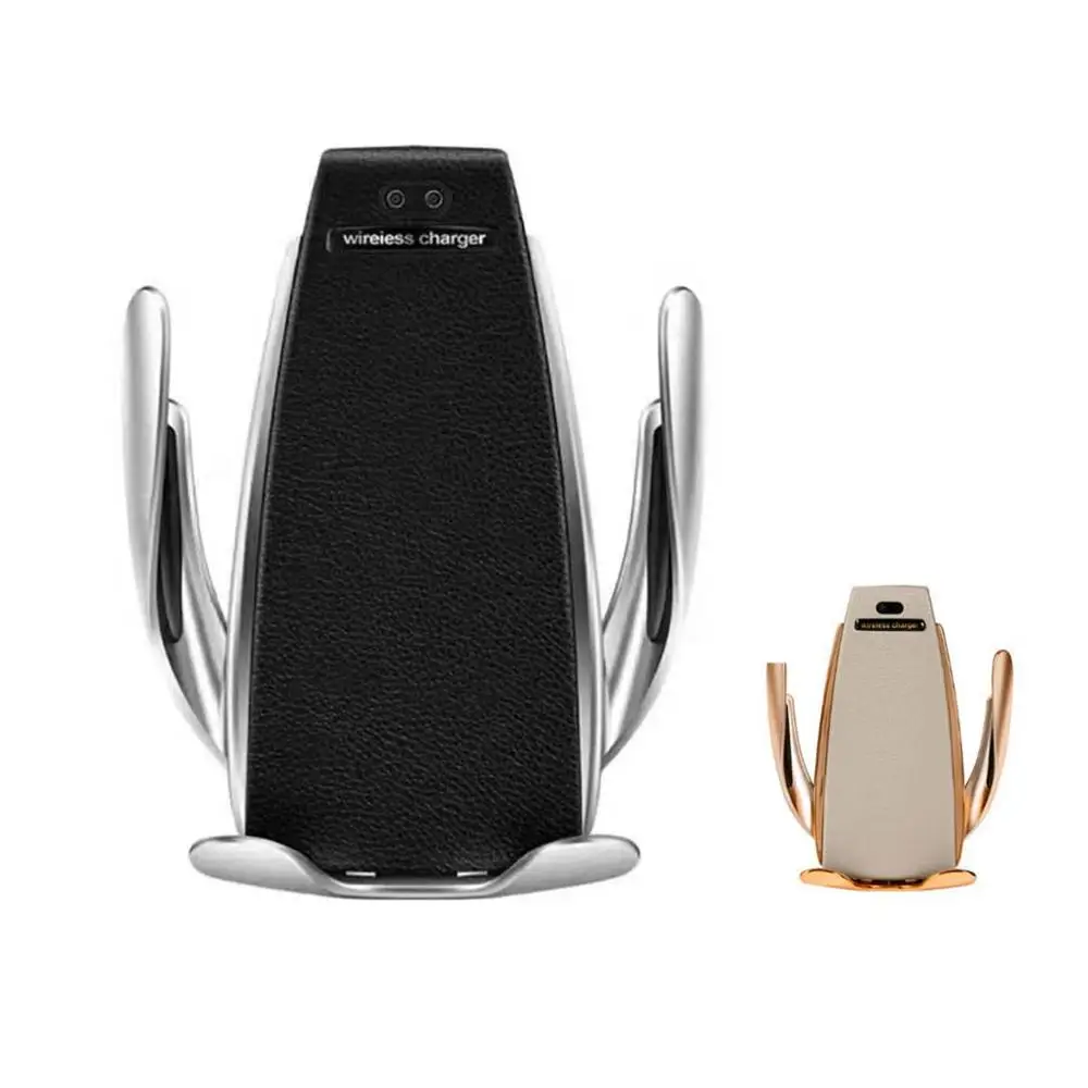 

10W with retail package wireless car charger S5 Clamping Fast Charging Phone Holder Mount for iPhone Huawei Samsung Smart Phone