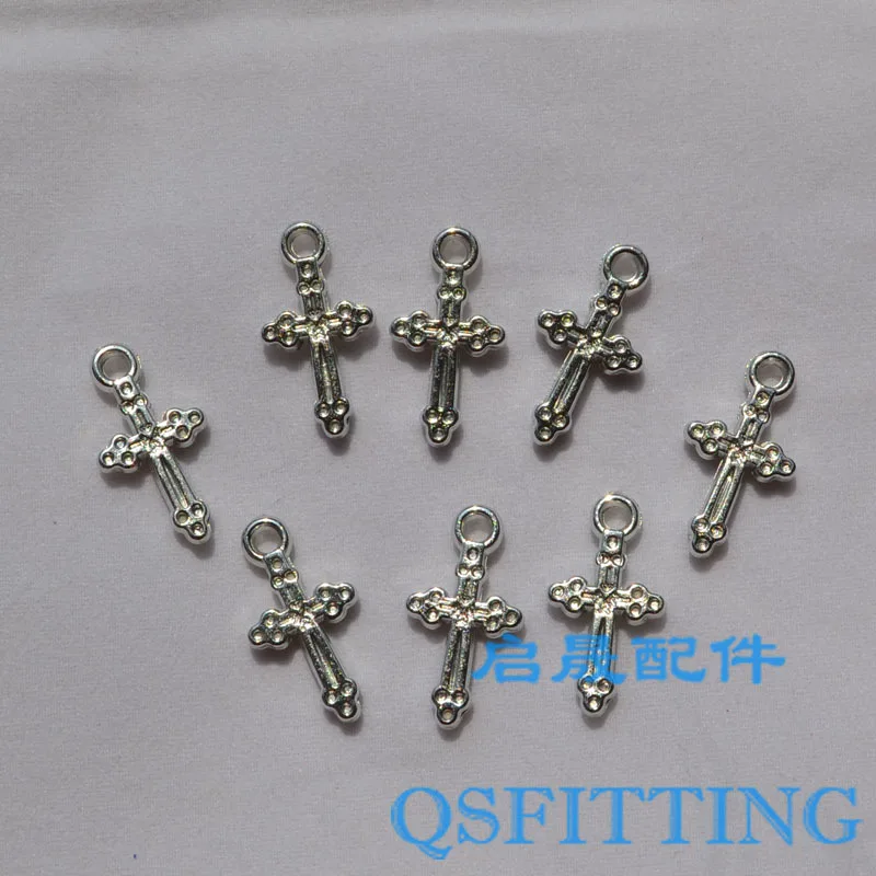 

Earring Accessory,22MM Small Cross Charm,CCB Beads,Acrylic Charms,Rhodium Plated