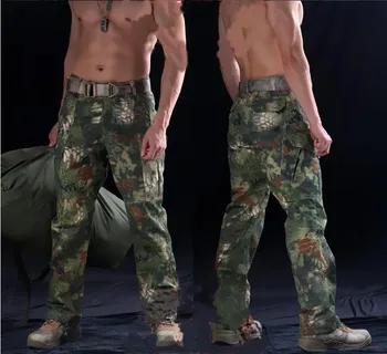 

Snake person's military tactical pants loudspeakers grain printing pants outdoor military camouflage hunting clothes