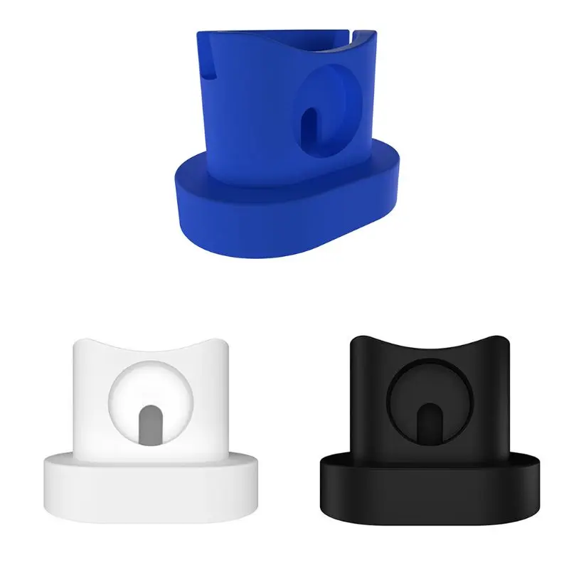 

1PC Waterproof Scratch-Resistant Charging Dock Station Silicone Charger Stand for Apple Watch Airpods iPhone