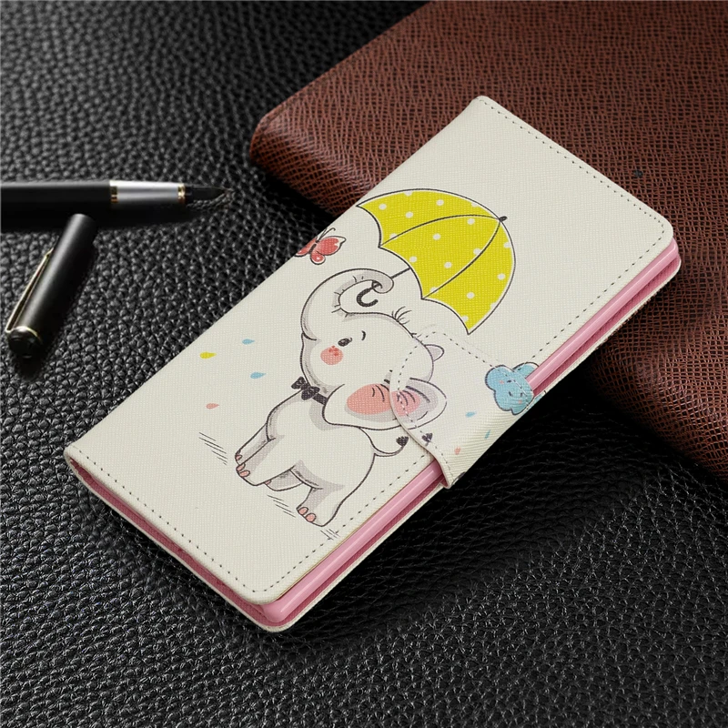

For funda Samsung Galaxy Note 10 Pro Case Coloured Drawing PU Leather Flip Cover for Samsung Galaxy Note 10 Coque Capa Case