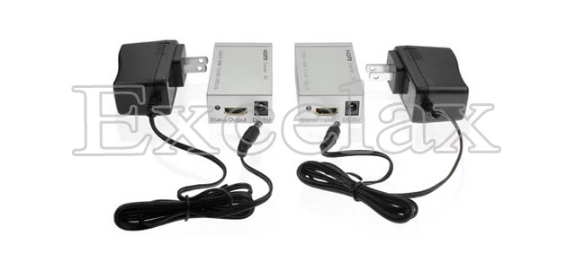 1080P HD 60m Transmission Extender Single Network Cable 3D CAT5E/6 RJ45 HDMI-compatible Audio Video Signal Converter Adapter