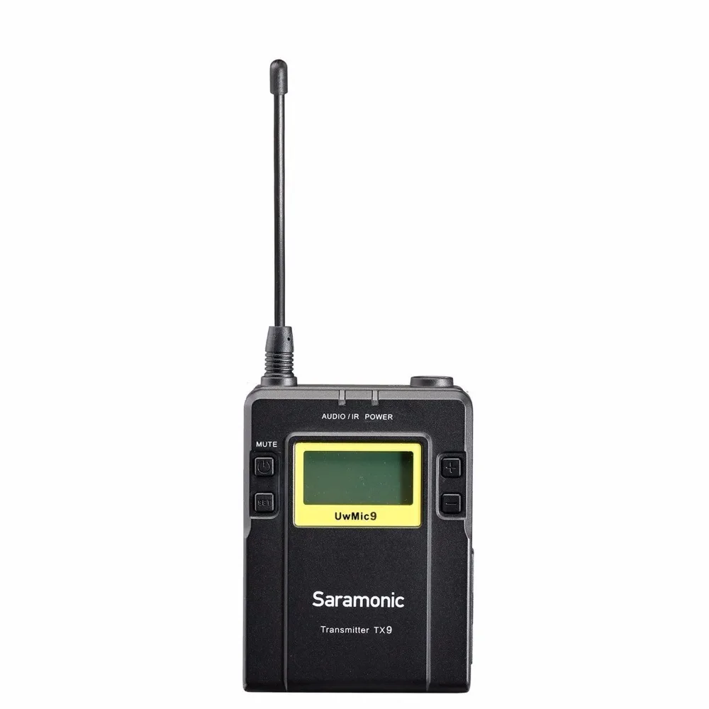 Бренд Saramonic UWMIC9 Broadcast UHF камера беспроводная Lavalier микрофон Система передатчиков +
