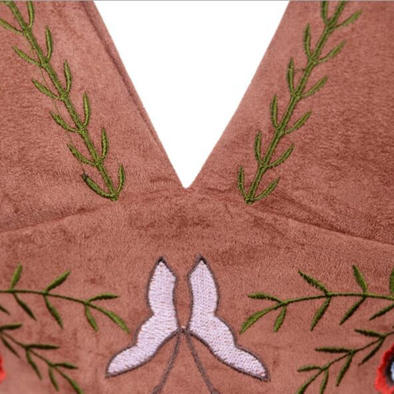 Women Sexy Embroidery Bralette Bra Bustier Cropped Top Blusas Vest Halter (1)