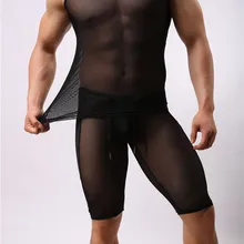 Бренд Brave person мужской сексуальный жилет+ шорты комплект сплошной сетки без рукавов жилет бодибилдинг средний шорты# FY34