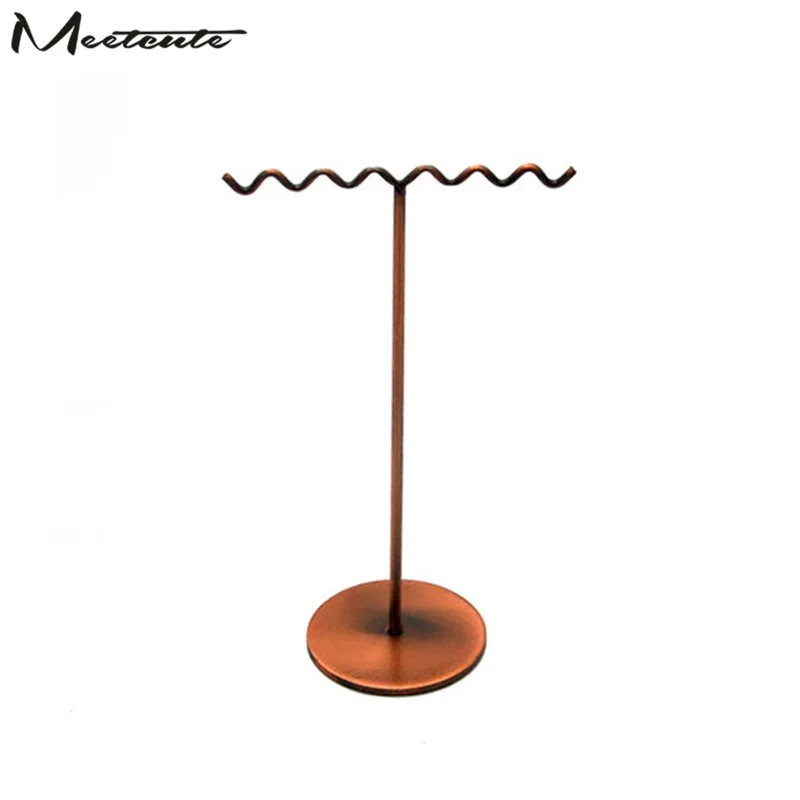 

Meetcute Multifunctional Metal Necklace Chain Bracelet Holder Hook Jewelry Display Stand Rack Hanger Counter Case