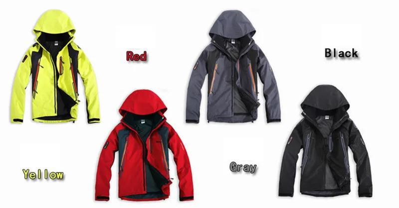 Мужские две съемные куртки из материала софтшелл, многофункциональная походная Спортивная одежда для рыбалки, кемпинга, катания на лыжах, дождевой ветровки