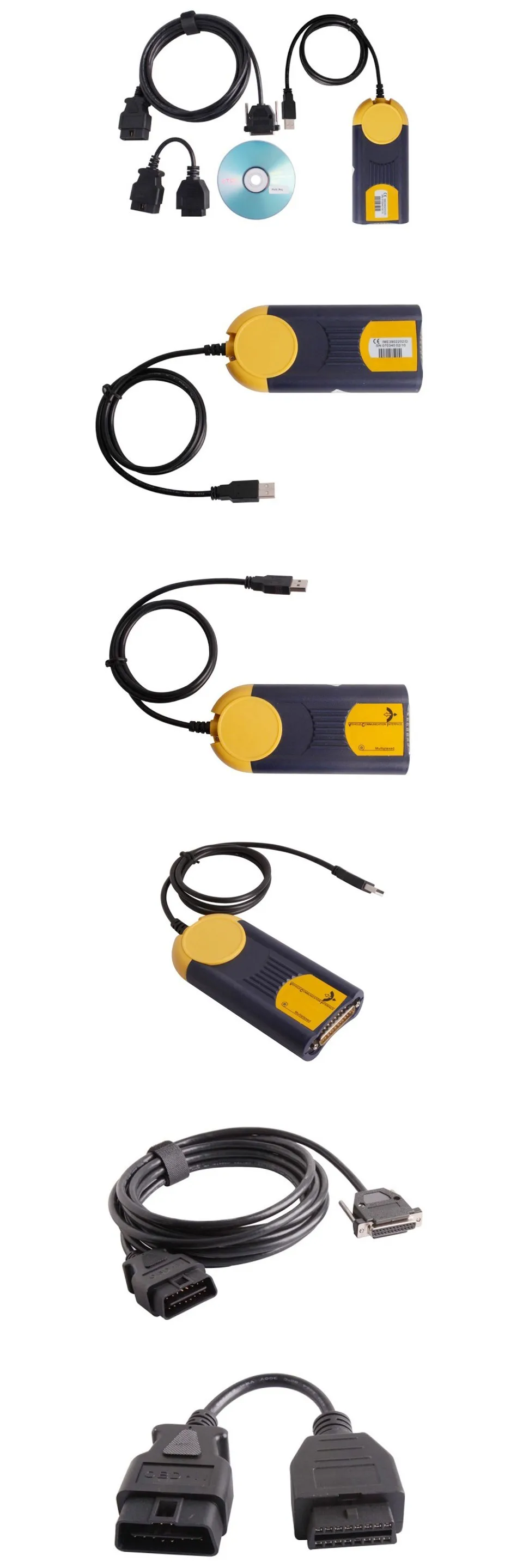 Multi-Di@ g доступа J2534 Pass-Thru OBD2 устройства профессиональный инструмент диагностики мульти диагональ multi-diag V2014-1, V2015, V2013, V2011