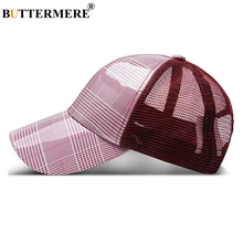 BUTTERMERE Summer Mesh Cap Men Snapback Women Red Plaid Baseball Cap Breathable Female Male Adjustable Dad Hats Unisex Sport Hat BUTTERMERE Summer Mesh Cap Men Snapback Women Red Plaid Baseball Cap Breathable Female Male Adjustable Dad Hats Unisex Sport Hat