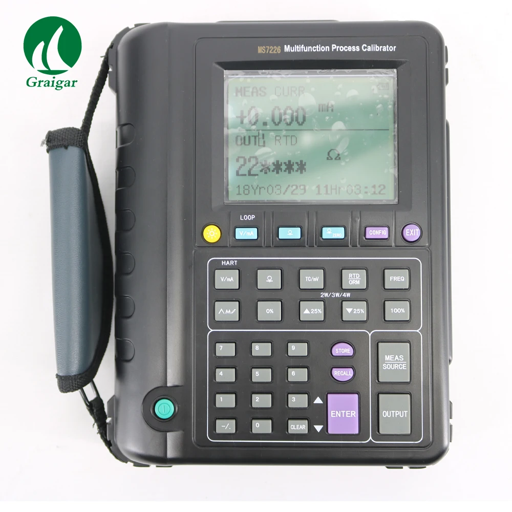 US $706.23 Free Shipping Multifunction RTDampThermocouple Process Calibrator MS7226 Loop Power Voltage 24V