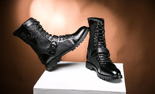 mens lace up boots fashion