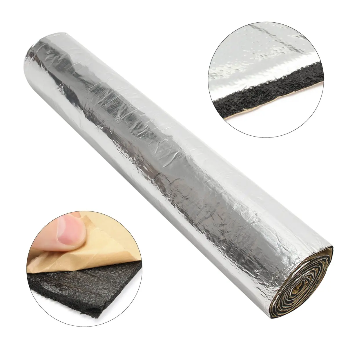 

32sqft Sound Insulation Pad Deadener Car Heat Shield Deadening Mat Cotton for Hood Tail Cover 118"x39"